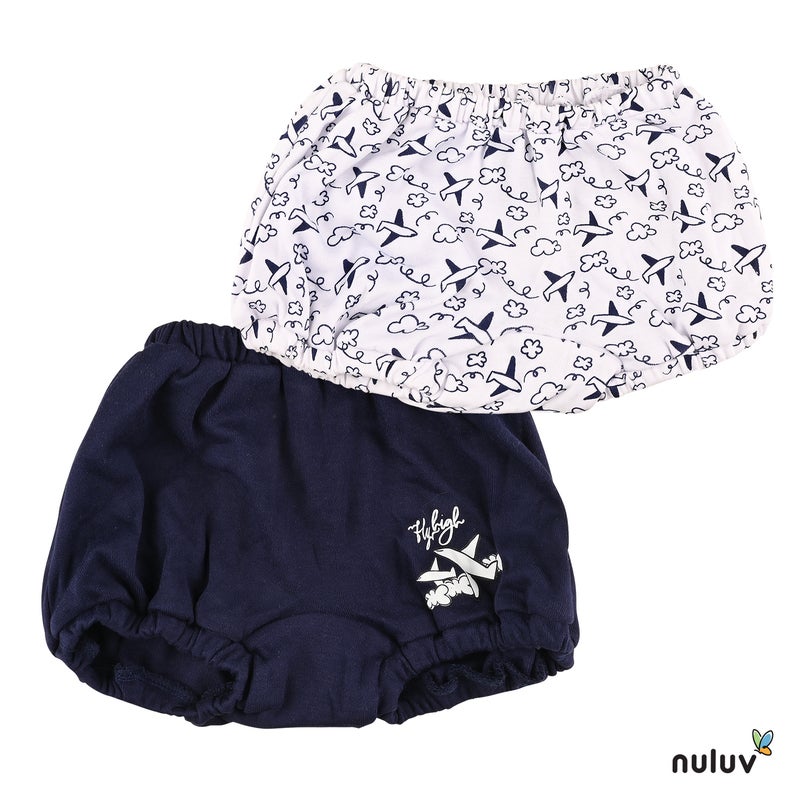 Nuluv Boys Briefs - Blue & White Bloomer Set - Image 1